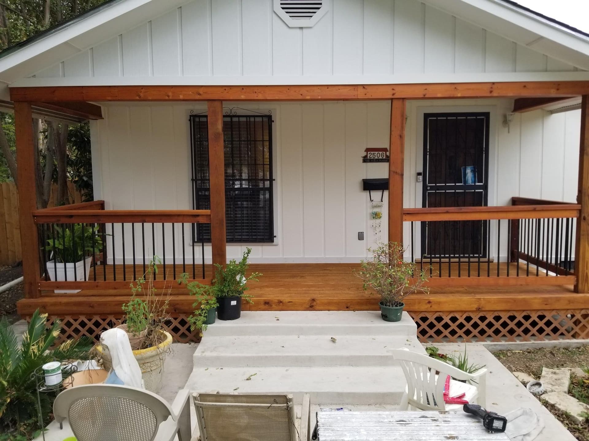Front porch and rooflines on a completed exterior project